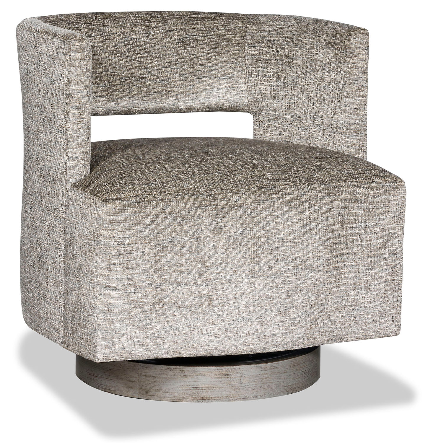 Drew curved swivel discount chair